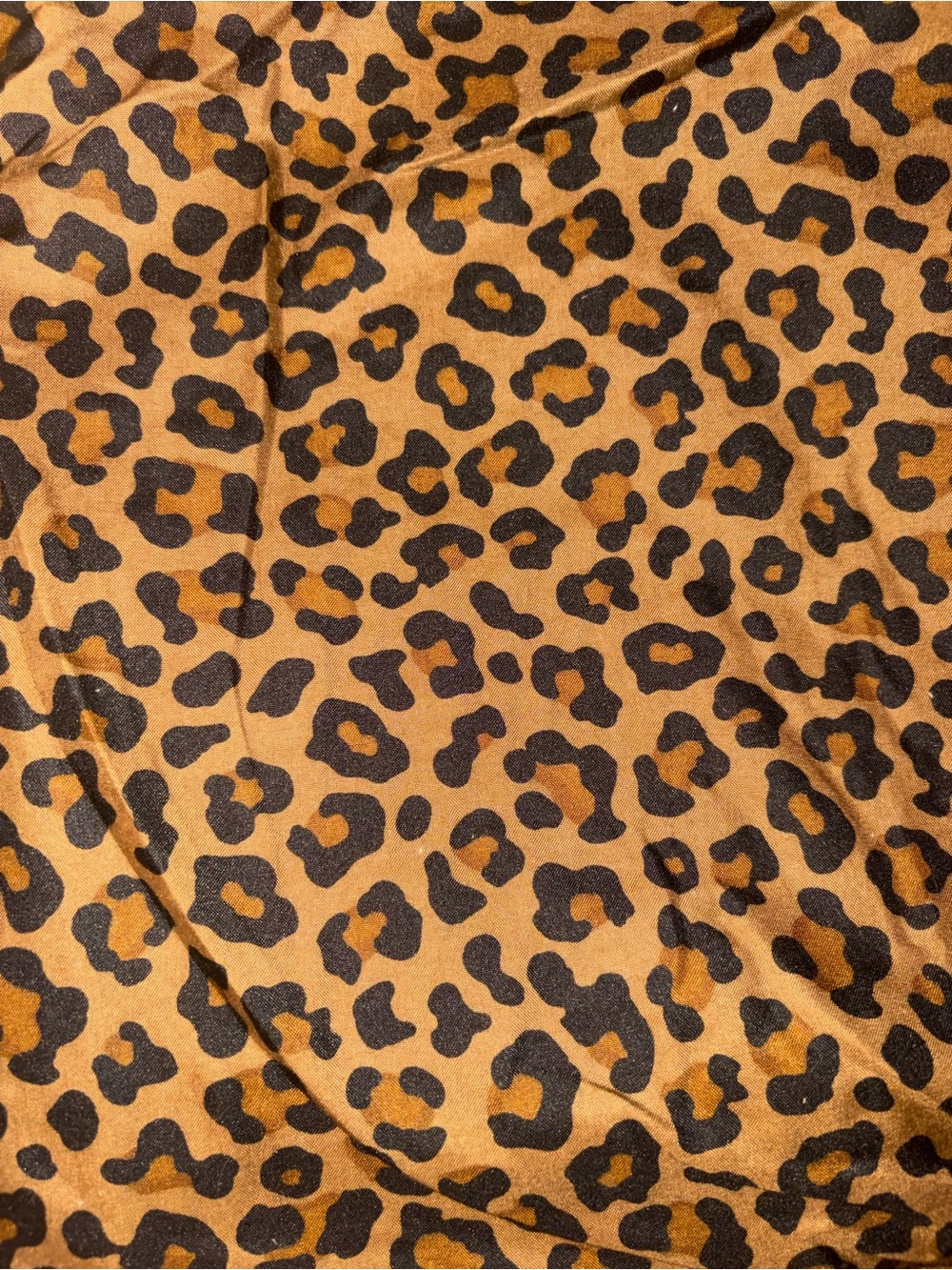 Leopard print full-size flat sheet